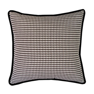 Black and White Table Top - Houndstooth Pillow