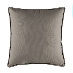 Marsala Solid Grey Square Pillow