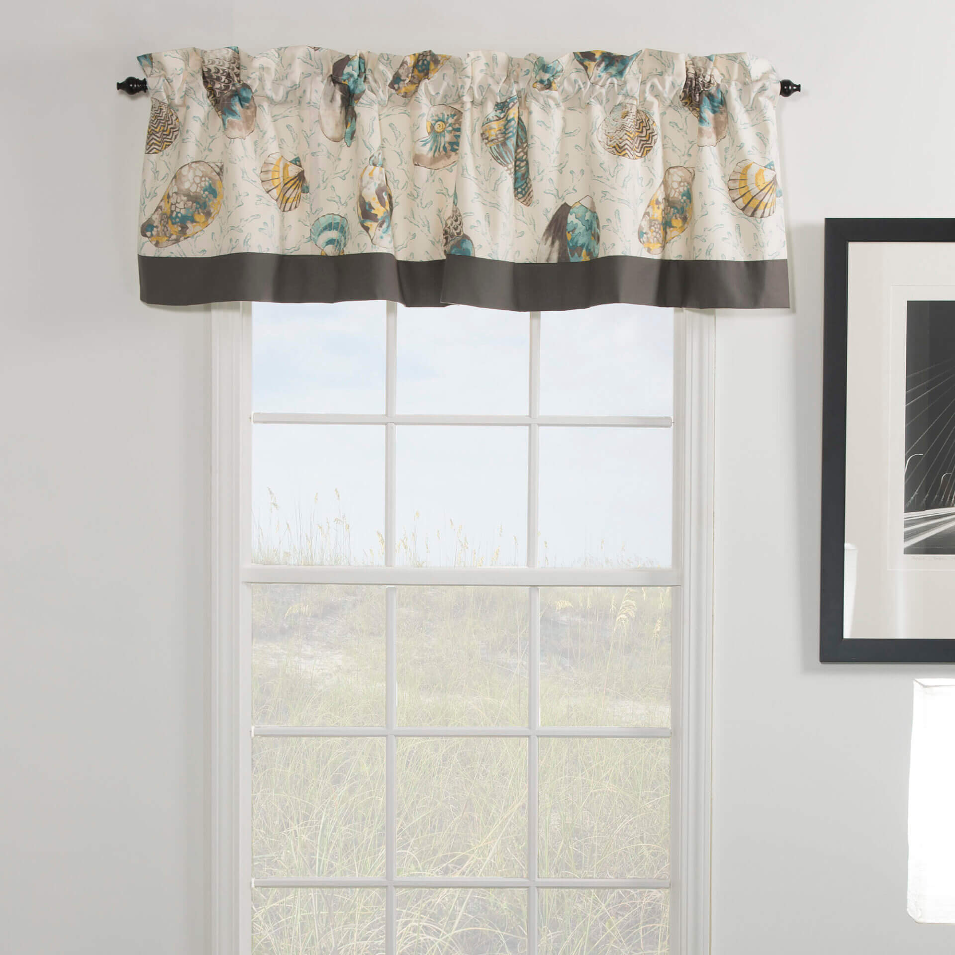 Seaside Treasures Caribbean Straight Valance with Band - Thomasville at ...