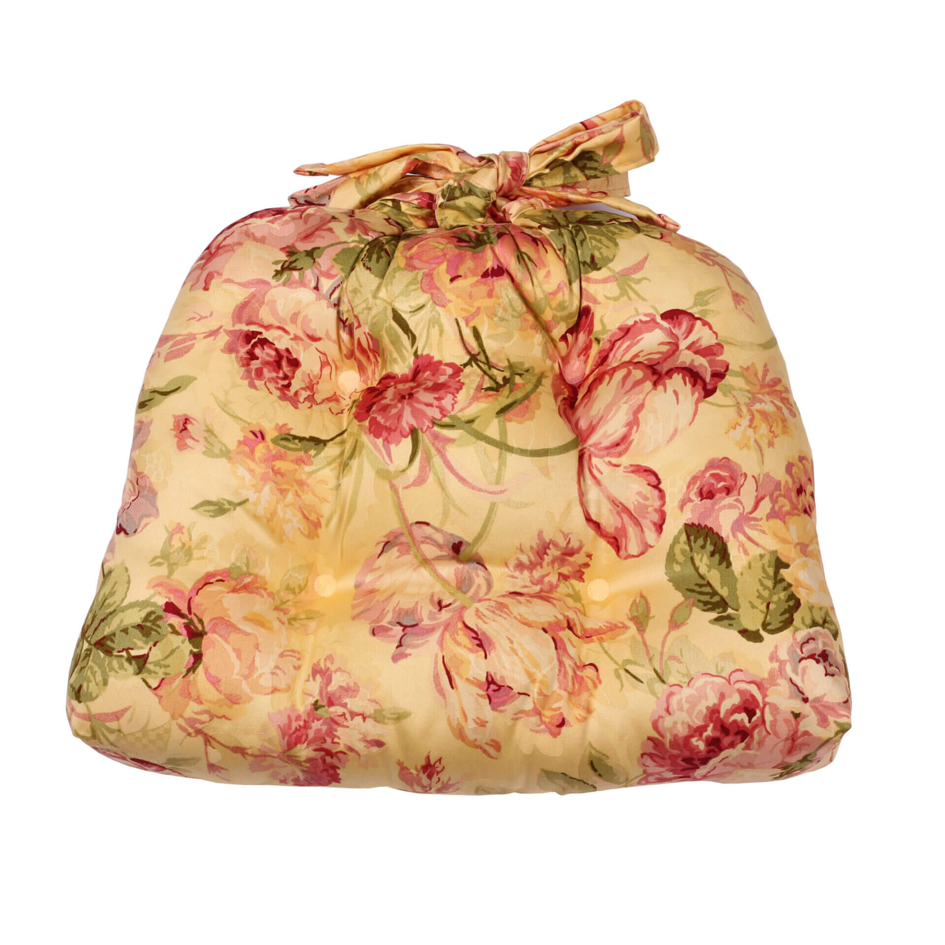 Hepsworth Yellow Chair Pad with Ties (Indoor) Thomasville at Home