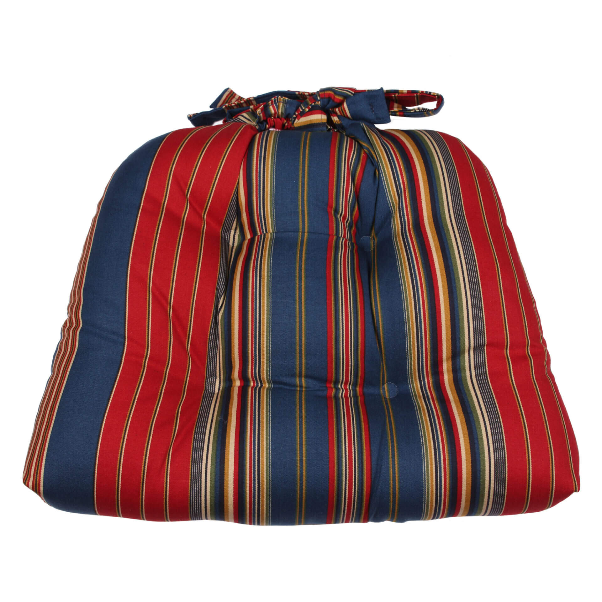 Wilderness Stripe Chair Pad with Ties (Indoor) Thomasville at Home