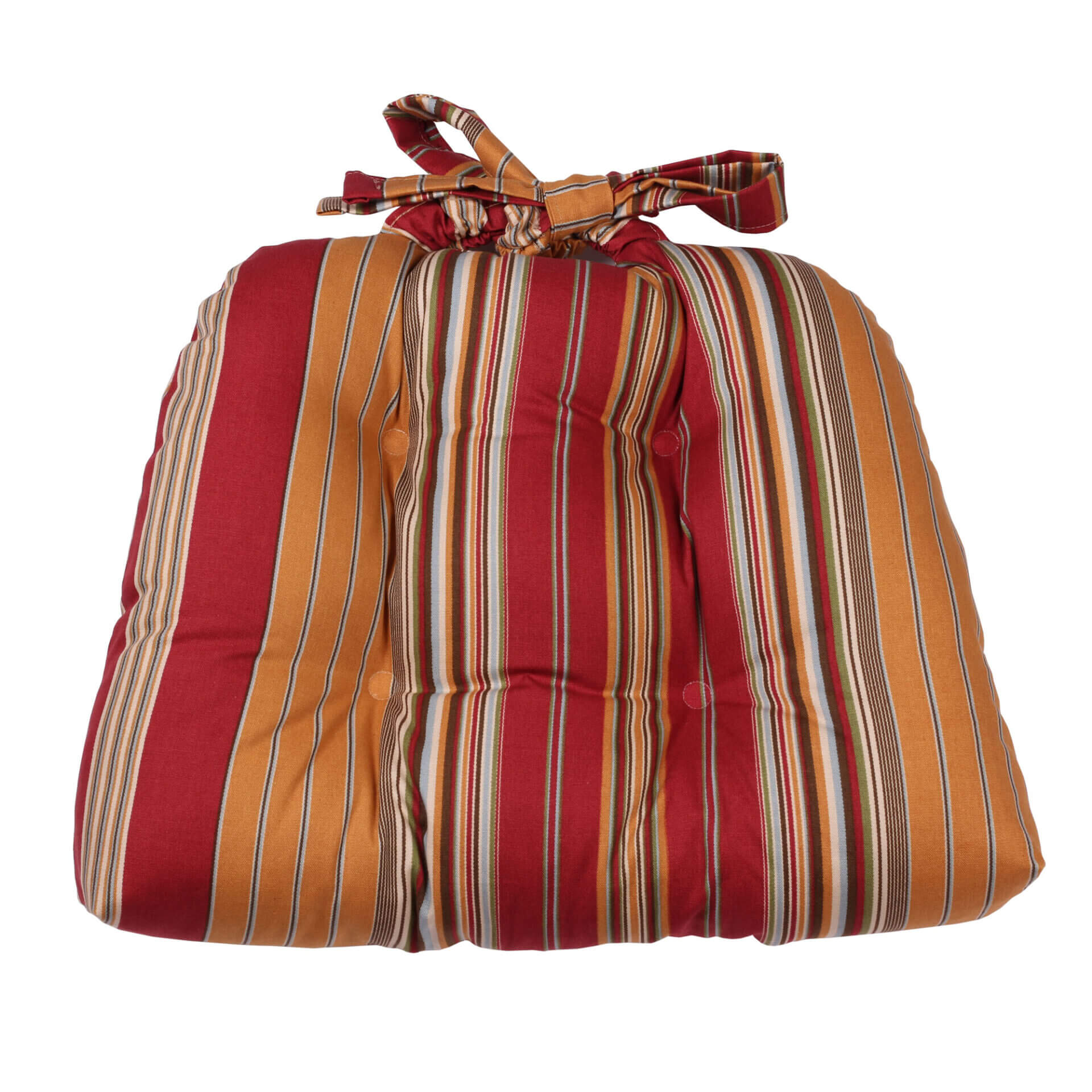Breeze Stripe Chair Pad with Ties (Indoor)