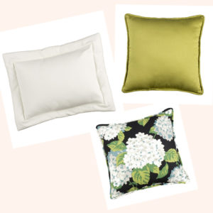 Hydrangea Onyx Pillows