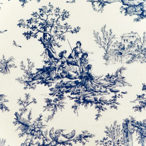 Bouvier Blue - Toile Fabric by the Yard
