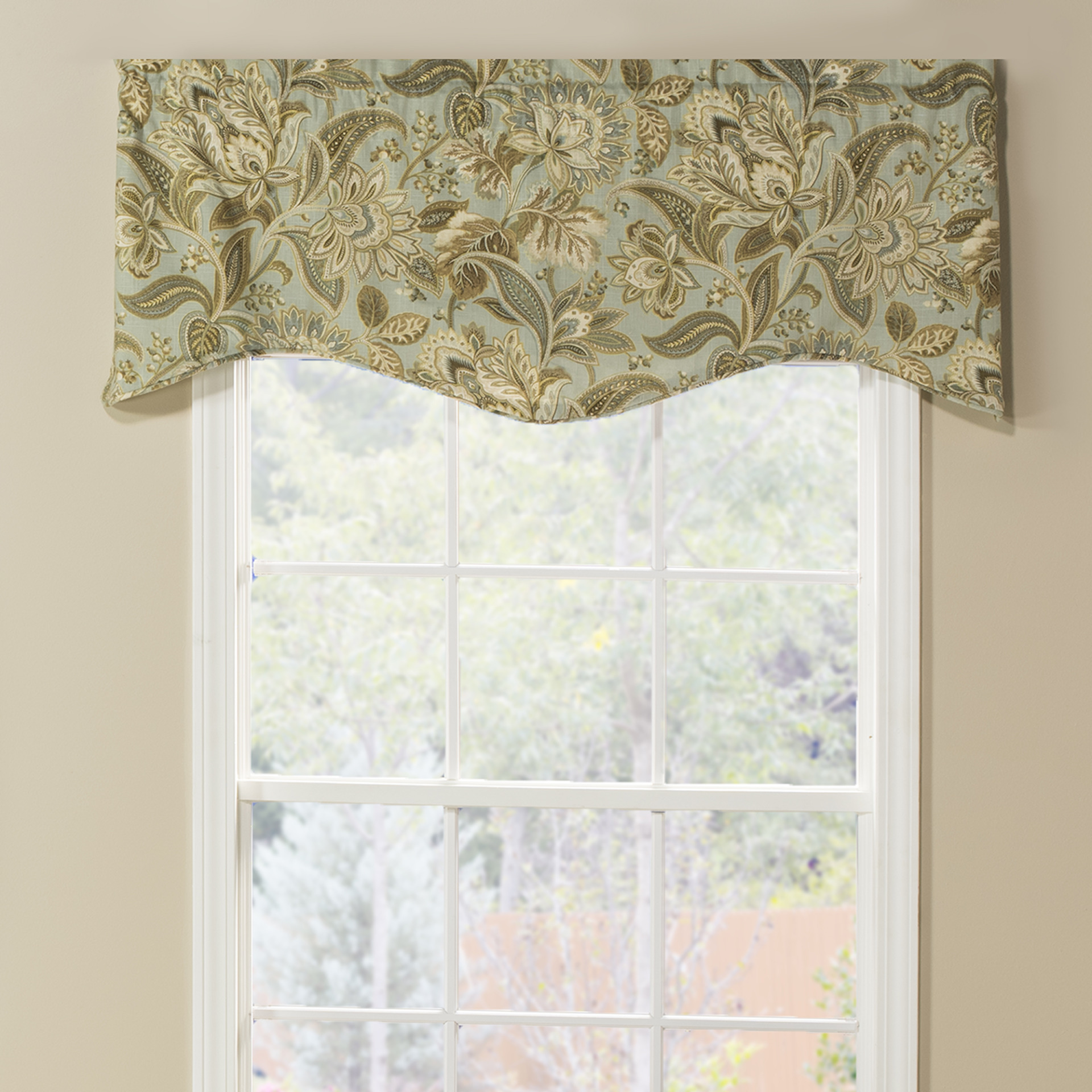 Scalloped Winston Valance - Valdosta Mist - Thomasville at Home