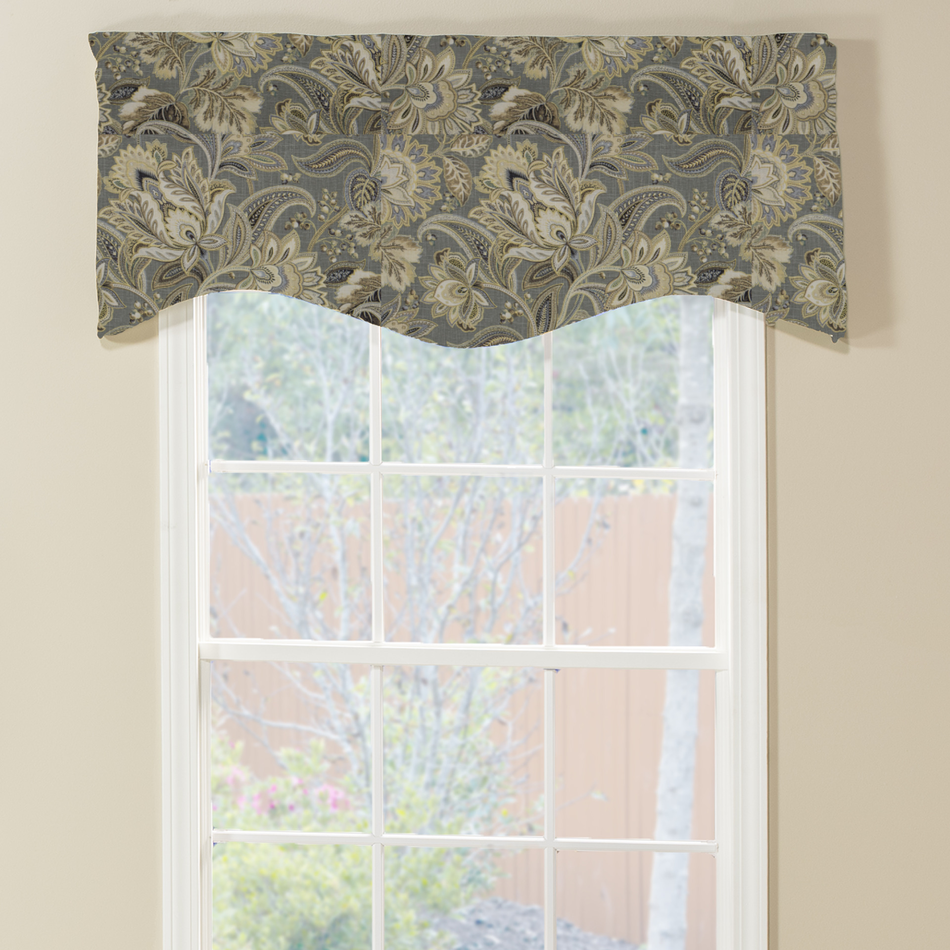 Scalloped Winston Valance - Valdosta Platinum - Thomasville at Home