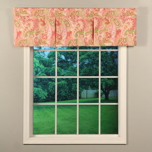 Paisley Pink Two Pleat Valance