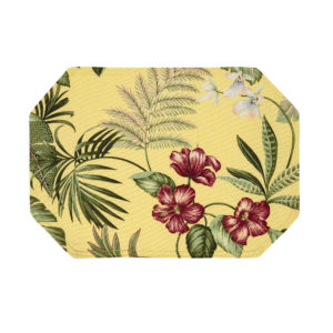 Fern Gully Yellow - Floral Placemats - Pack of 4