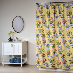 Melanie Buttercream Shower Curtain