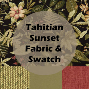 Tahitian Sunset Fabric and Swatch