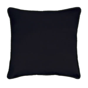 Jamestown Solid Black Square Pillow