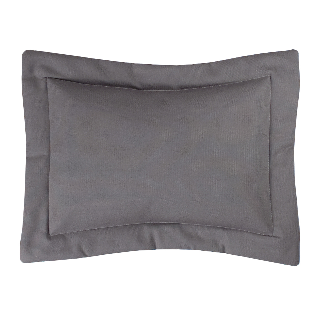 Izmir Solid Grey Breakfast Pillow